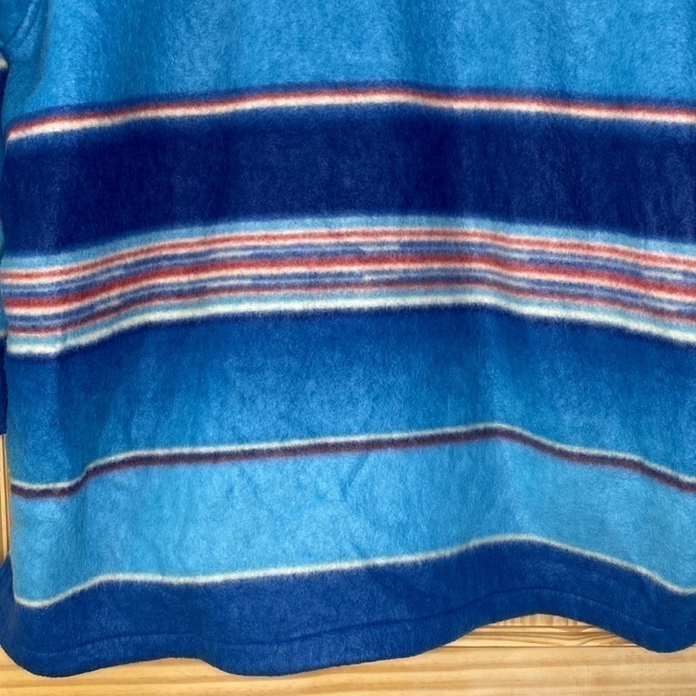 VINTAGE Out Brook Western Stripe Print Fleece Button-up Size Large - Picture 11 of 16